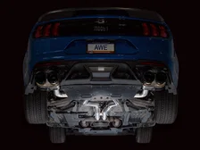 SwitchPath™ Exhaust for Ford Mustang S550 Mach1 - Quad Diamond Black Tips image 9