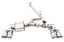 SwitchPath™ Exhaust for MK7.5 Golf R - Chrome Silver Tips, 102mm image 1