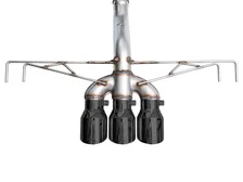 Track Edition Exhaust for FL5 Civic Type R - Triple Diamond Black Tips image 6