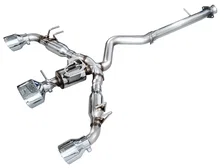 Track Edition Exhaust for GR Corolla - Chrome Silver Tips image 1
