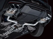 SwitchPath™ Exhaust for S650 Ford Mustang GT Fastback - Quad Chrome Silver Tips image 17
