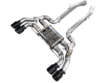 SwitchPath™ Axleback Exhaust for BMW F97 X3 M / F98 X4 M - 4.5" Diamond Black Tips image 1