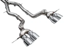 Track Edition Exhaust for BMW G87 M2 - 4.5" Chrome Silver Tips image 3