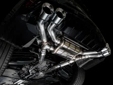 SwitchPath™ Exhaust for Cadillac CT4-V Blackwing - 4.5" Chrome Silver Tips image 7