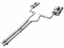 SwitchPath™ Exhaust for S650 Ford Mustang Dark Horse - Quad Chrome Silver Tips image 2
