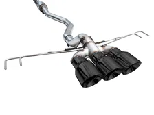 Track Edition Exhaust for FL5 Civic Type R - Triple Diamond Black Tips image 7