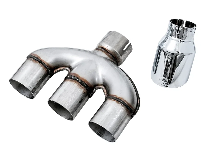 Dual-to-Triple Tip Conversion for 10th Gen Civic Si - Chrome Silver Tip (AWE Exhaust required)