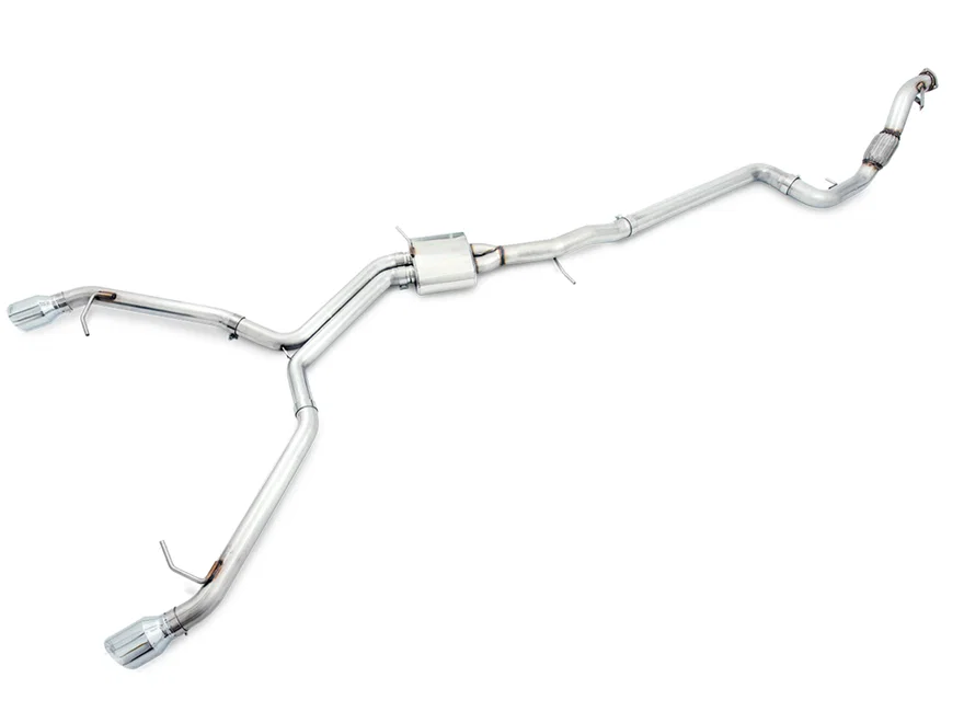 Track Edition Exhaust for B9 A5 - 4" Chrome Silver Tips for Audi A5 Quattro