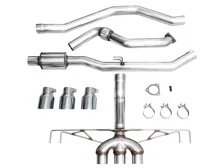 Track Edition Exhaust for FL5 Civic Type R - Triple Chrome Silver Tips image 8
