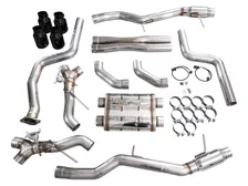 SwitchPath™ Exhaust for Cadillac CT5-V Blackwing - 4.5" Diamond Black Tips image 8