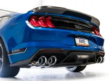 SwitchPath™ Exhaust for Ford Mustang S550 Mach1 - Quad Chrome Silver Tip image 5