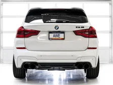 SwitchPath™ Axleback Exhaust for BMW F97 X3 M / F98 X4 M - 4.5" Diamond Black Tips image 6
