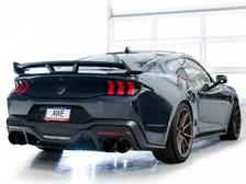 SwitchPath™ Exhaust for S650 Ford Mustang Dark Horse - Quad Diamond Black Tips image 11