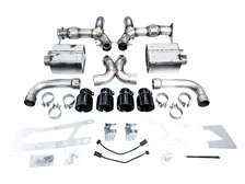 SwitchPath Exhaust for C8 Corvette Z06 - 4.5" Diamond Black Tips image 7