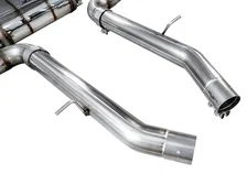 SwitchPath™ Axleback Exhaust for BMW F97 X3 M / F98 X4 M - 4.5" Diamond Black Tips image 3