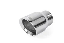 Double-Walled 3.5" Slash-Cut Tips (Polished Silver) - Set of 2 for Audi image 2
