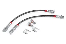 Braided Stainless Steel Brake Lines (Set of 2) - Rear for Volkswagen image 1
