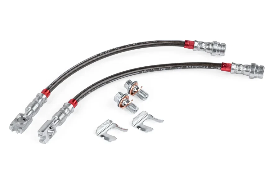 Braided Stainless Steel Brake Lines (Set of 2) - Rear for Volkswagen