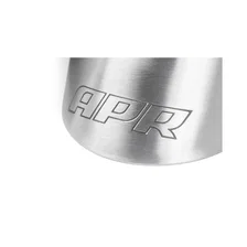 Double-Walled 3.5" Slash-Cut Tips (Brushed Silver) - Set of 2 for Audi image 4