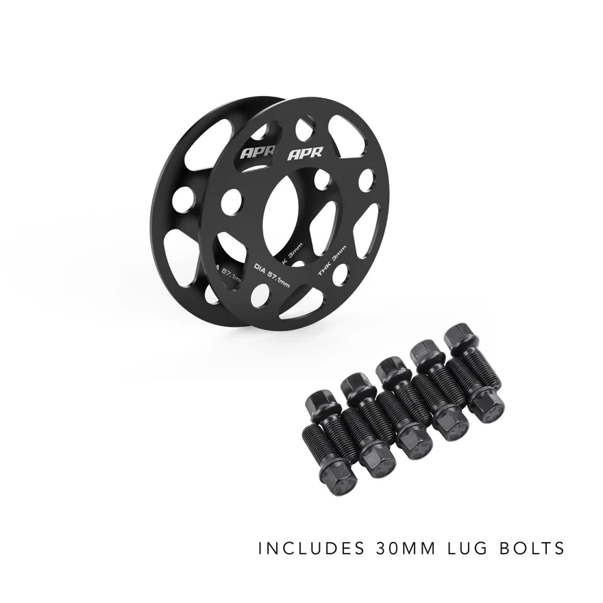 Wheel Spacer Kit With Lug Bolts - 3mm Thick - 57.1mm CB - 30mm Bolts