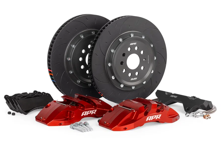 370x34mm 6-Piston Big Brake Kit - Front - Red - (MQBEVO 355mm)