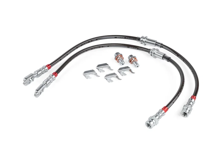 Braided Stainless Steel Brake Lines (Set of 2) - Front