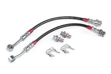Braided Stainless Steel Brake Lines (Set of 2) - Rear image 1