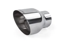 Single-Walled 4" Slash-Cut Tips (Polished Silver) - Set of 2 image 2