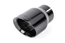 Double-Walled 3.5" Slash-Cut Tips (Diamond Black) - Set of 2 for Audi image 2