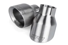 Double-Walled 4" Slash-Cut Tips (Brushed) - Set of 2 image 1