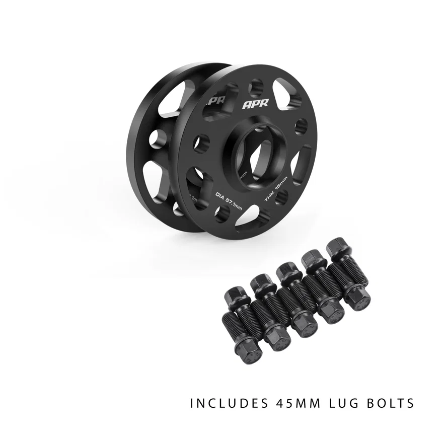 Wheel Spacer Kit With Lug Bolts - 15mm Thick - 57.1mm CB - 45mm Bolts