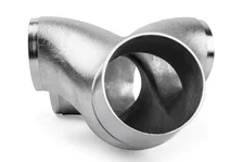 Cast Stainless Steel Double Y Splitter - 76mm (3") to Quad 63.5mm (2.5") image 3