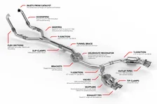 Catback Exhaust System - S4 / S5 (B9) for Audi image 32