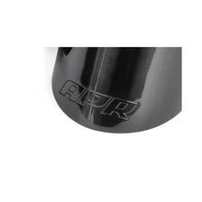 Double-Walled 4" Slash-Cut Tips (Polished Diamond Black) - Set of 2 image 4