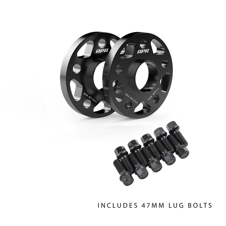 Wheel Spacer Kit With Lug Bolts - 20mm Thick - 57.1mm CB - 47mm Bolts