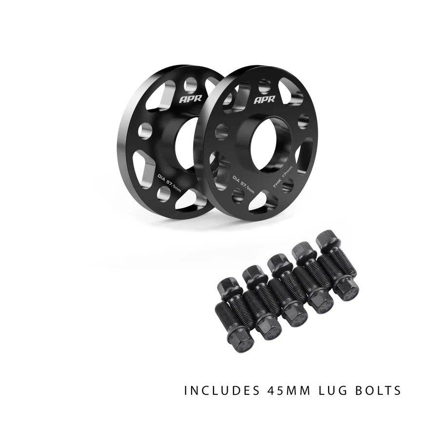 Wheel Spacer Kit With Lug Bolts - 17mm Thick - 57.1mm CB - 45mm Bolts