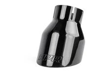 Double-Walled 4" Slash-Cut Tips (Polished Diamond Black) - Set of 2 image 2