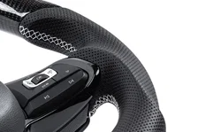 Steering Wheel - Carbon Fiber & Perforated Leather for Volkswagen image 4