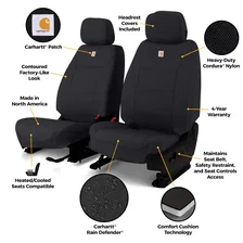 Covercraft Carhartt Super Dux Precision Fit Front Row Seat Covers image 2