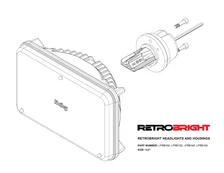 Holley RetroBright LED Forward Facing Light - Modern White(5700K) HIGH-BEAM ONLY image 12