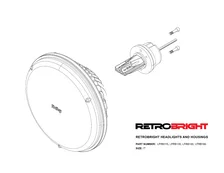 Holley RetroBright LED Forward Facing Light - Modern White (5700K) image 10