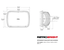 Holley RetroBright LED F-Light - Clear Lens Housing Only, Sold Individually image 3