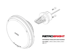 Holley RetroBright LED Forward Facing Light - Modern White(5700K) HIGH BEAM ONLY image 9