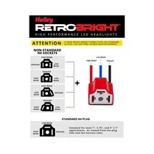 Holley RetroBright Adapter - H4 Non-Standard Plug - Pin-Out Swap image 4