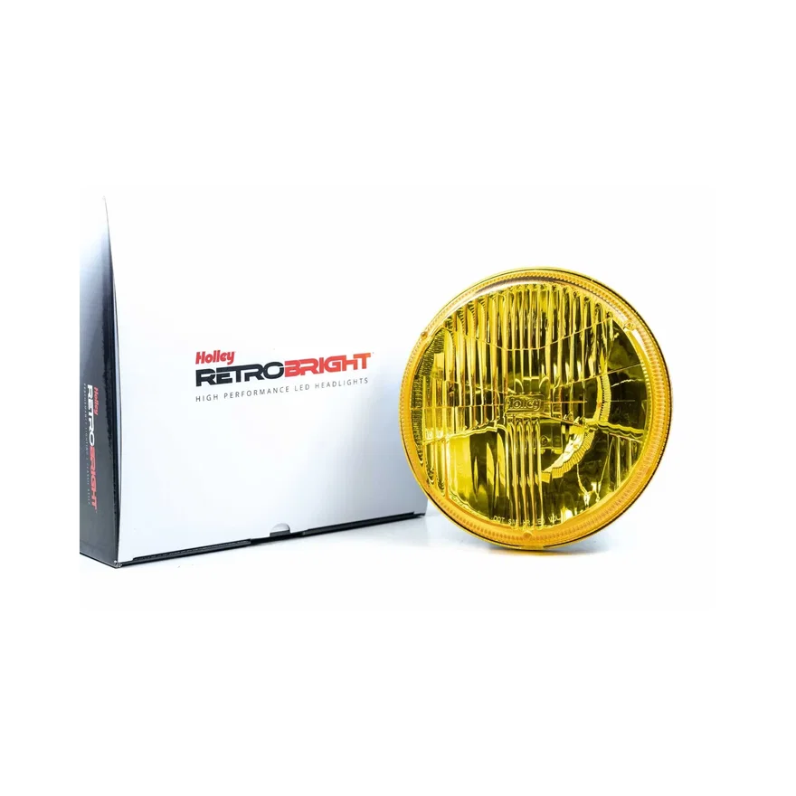 Holley RetroBright LED Forward Light -Yellow Lens Housing Only,Sold Individually