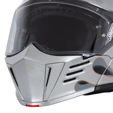 Mod Bandit Helmet - Wildfire Silver - Extra Large image 6