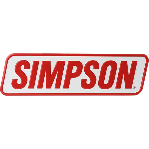 Racing Embossed Aluminum Simpson Racing Sign