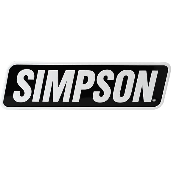 Racing Embossed Aluminum Simpson Sign