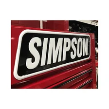 Racing Embossed Aluminum Simpson Sign image 4