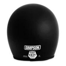 Chopper Helmet - Flat Black - Large image 4